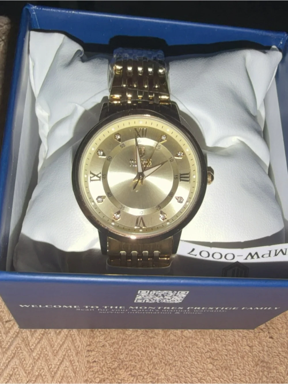 Invicta Gold-Tone Men's Bracelet Watch with Crystal Markers
